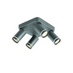 ΕΠΙΤΟΙΧΟ Φ/Σ 4XGU10 DIVINO ΓΚΡΙ ΑΛΟΥΜΙΝΙΟ IP20 21X21X13,5CM