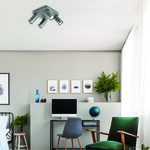 ΕΠΙΤΟΙΧΟ Φ/Σ 4XGU10 DIVINO ΓΚΡΙ ΑΛΟΥΜΙΝΙΟ IP20 21X21X13,5CM - Image 2