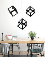 InLight Κρεμαστό φωτιστικό από λευκό μέταλλο 3XE27 D:60cm (4400-3-WH-ΡΑΓΑ) - Image 3