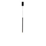 ΦΩΤΙΣΤΙΚΟ ΚΡΕΜΑΣΤΟ ΑΛΟΥΜΙΝΙΟ LED 3W 3000K 300Lm Φ50X1200mm ΜΑΥΡΟ ARTE ILLUMINA CASCADE