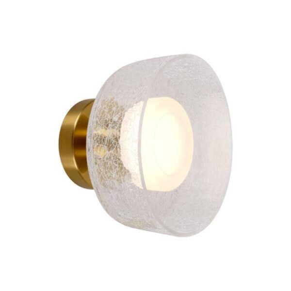 ΑΠΛΙΚΑ ΤΟΙΧΟΥ METAΛΛΟ-ΓΥΑΛΙ LED 8W 3000Κ 624Lm 200Χ200mm  ΜΠΡΟΝΖΕ-ΔΙΑΦΑΝΟ ARTE ILLUMINA NIMBUS