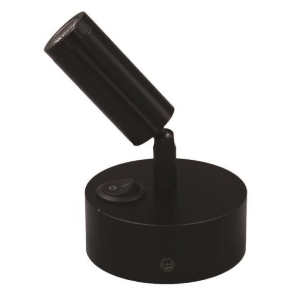 ΣΠΟΤ ΕΞΩΤΕΡΙΚΟ ΚΙΝΗΤΟ "ARISTON 1" 3W LED 3000K ΜΑΥΡΟ PLUS ARTE ILLUMINA