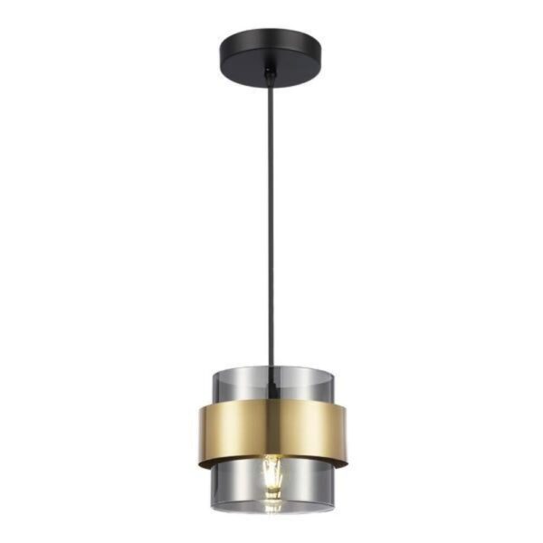 ΦΩΤΙΣΤΙΚΟ ΚΡΕΜΑΣΤΟ 1XE27 180X1205mm MAX 15W ΜΑΥΡΟ-ΧΡΥΣΟ ARTE ILLUMINA RELIAC