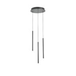 ΦΩΤΙΣΤΙΚΟ ΚΡΕΜΑΣΤΟ ΑΛΟΥΜΙΝΙΟ LED 6W 3000K 600Lm Φ300X1500mm ΜΑΥΡΟ ARTE ILLUMINA CASCADE
