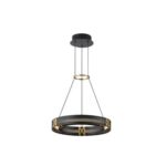 ΦΩΤΙΣΤΙΚΟ ΚΡΕΜΑΣΤΟ ΑΛΟΥΜΙΝΙΟ LED 21W 3000K 2100Lm 420X1200mm ΜΑΥΡΟ-ΧΡΥΣΟ  ARTE ILLUMINA LUIS
