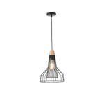 ΦΩΤΙΣΤΙΚΟ ΚΡΕΜΑΣΤΟ ΜΕΤΑΛΛΟ 1XE27  MAX 15W 260X260X1370mm ΜΑΥΡΟ ARTE ILLUMINA OGGI