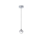 ΦΩΤΙΣΤΙΚΟ ΚΡΕΜΑΣΤΟ ΑΛΟΥΜΙΝΙΟ LED 6W 3000Κ  Φ10 ΑΣΗΜΙ ARTE ILLUMINA SATURN