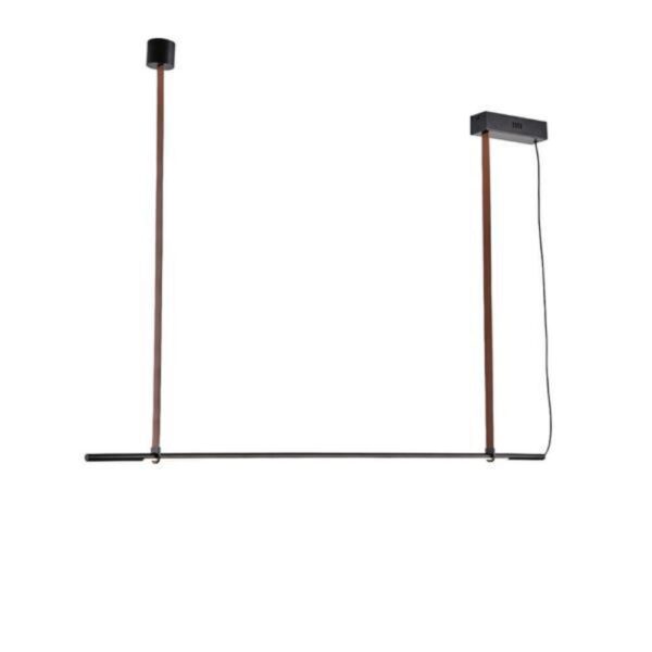 ΦΩΤΙΣΤΙΚΟ ΚΡΕΜΑΣΤΟ ΜΕΤΑΛΛΟ LED 21W 3000K 2100Lm 1400X60X1200mm ΜΑΥΡΟ ARTE ILLUMINA LINEA