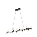 ΦΩΤΙΣΤΙΚΟ ΚΡΕΜΑΣΤΟ ΑΛΟΥΜΙΝΙO LED 58W 3000K 5800Lm 1200X1500mm  ΜΑΥΡΟ-ΧΡΥΣΟ ARTE ILLUMINA VELAS