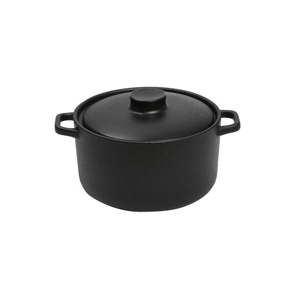 LAVA ΚΑΤΣΑΡΟΛΑΚΙ STONEWARE ΜΑΥΡΟ 400ML D: 12 H: 8.5CM
