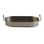 ΔΙΣΚΟΣ ΟΒΑΛ MEDIUM ΜΕΤΑΛ. ΜΕ ΛΑΒΕΣ ΛΑΔΊ 31(36 INCL. HANDLES)X18,5X5CM