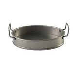 ΔΙΣΚΟΣ ΟΒΑΛ ΜΕΤΑΛ. ΜΕ ΛΑΒΕΣ ΛΑΔΊ 21(23,5 INCL. HANDLES)X15,5X4CM