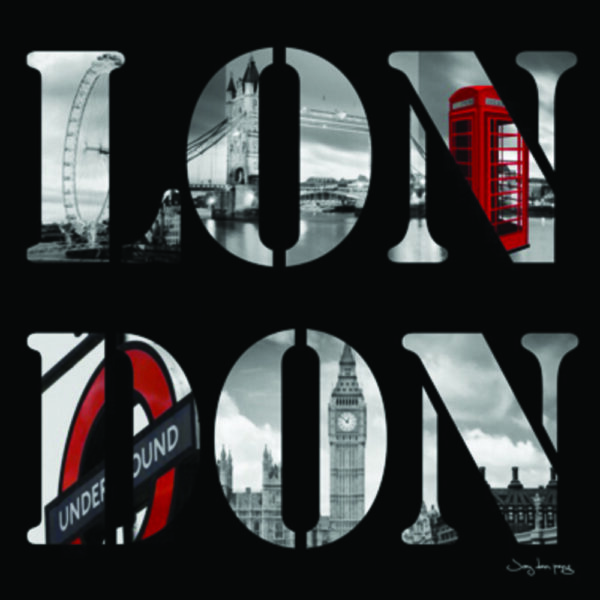 ΠΙΝΑΚΑΣ ΚΑΜΒΑΣ LONDON 60x60cm. 12/ΚΙΒ