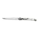 ANTIQUE CUT ΜΑΧΑΙΡΙ STEAK ΑΣΗΜΙ ΛΕΥΚΗ ΛΑΒΗ - NEW BLADE-  SS420 1,5MM 23EK