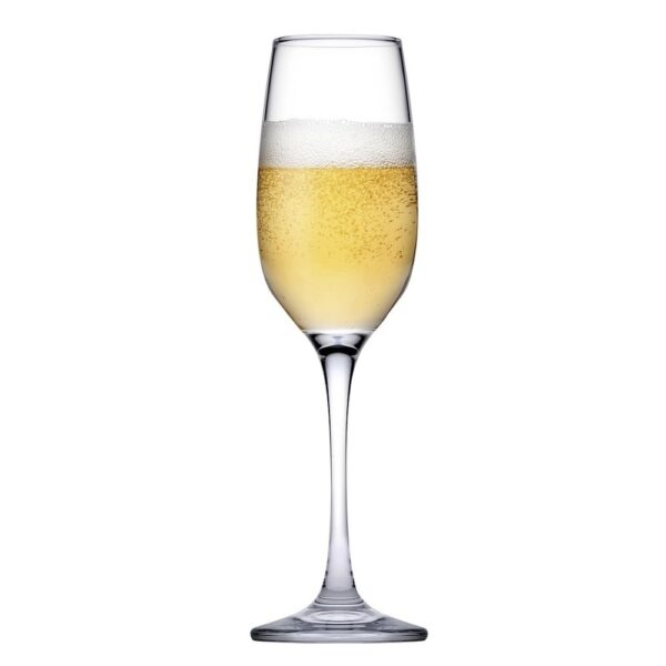 AMBER CHAMPAGNE 200CC H: 22.8 D: 6.6 P/672 GB6.OB24. (smA)