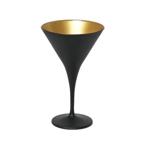DIS. MAYA BLACK GOLD ΠΟΤΗΡΙ MARTINI ''ΚΩΝΙΚΟ'' ΜΑΥΡΟ-ΧΡΥΣΟ MAT 250CC 10,5Χ17,5ΕΚ