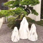 ΤΕΧΝΗΤΟΙ ΒΡΑΧΟΙ ΣΕΤ/3 ΛΕΥΚΟΙ - L:37x14x70, M:29x12x52, S:25x12x42cm - Image 2