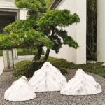 ΤΕΧΝΗΤΟΙ ΒΡΑΧΟΙ ΣΕΤ/3 ΛΕΥΚΟΙ - L:82x14x48, M:61x12x36, S:42x13x30cm - Image 2