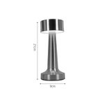 Inlight Επιτραπέζιο επαναφορτιζόμενο φωτιστικό 3CCT σε μαύρη απόχρωση (3033-Black) - Image 2