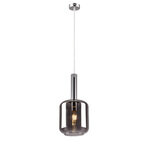 Inlight Κρεμαστό φωτιστικό από φιμέ γυαλί  1XE27 D:18x36cm (4081)