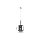 Inlight Κρεμαστό φωτιστικό από φιμέ γυαλί  1XE27 D:18x36cm (4081) - Image 2