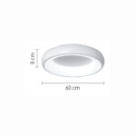 InLight Πλαφονιέρα οροφής LED 110W 3CCT από χρυσαφί και λευκό ακρυλικό D:60cm (42021-A-Golden) - Image 2