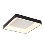InLight Πλαφονιέρα οροφής LED 48W 4000K από μαύρο μέταλλο και ακρυλικό D:48cm (42173-Β)