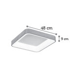 InLight Πλαφονιέρα οροφής LED 48W 4000K από μαύρο μέταλλο και ακρυλικό D:48cm (42173-Β) - Image 3