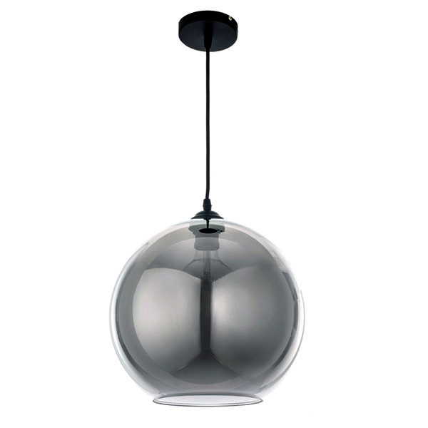 InLight Κρεμαστό φωτιστικό από φιμέ γυαλί 1XE27 D:35cm (4355-ΑΒ)