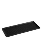 BLACK ΠΙΑΤΕΛΑ ΟΡΘΟΓ. 40Χ16ΕΚ WAVY MATTE ΜΕΛΑΜΙΝΗΣ