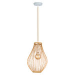 InLight Κρεμαστό φωτιστικό από ρατάν 1XE27 D:30cm (4522)