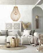 InLight Κρεμαστό φωτιστικό από ρατάν 1XE27 D:30cm (4522) - Image 3