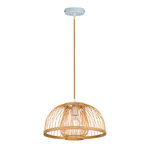 InLight Κρεμαστό φωτιστικό από ρατάν 1XE27 D:35cm (4523)