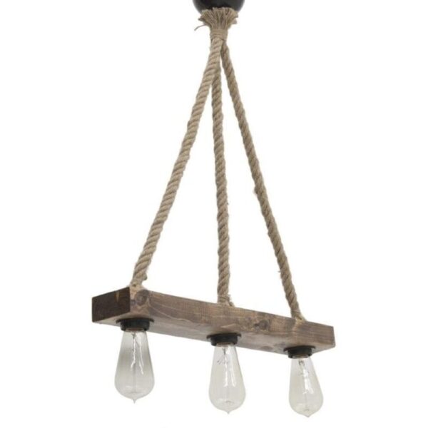 CLICK ΦΩΤΙΣΤΙΚΟ ΟΡΟΦΗΣ 3ΦΩΤΟ ΞΥΛΙΝΟ ΜΕ ΣΧΟΙΝΙ NATURAL 48Χ9Χ56 Φυσικό μπεζ 6-10-584-0011