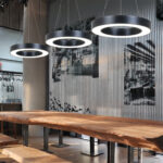 InLight Κρεμαστό φωτιστικό LED 70W 3000K σε μαύρη απόχρωση D:120cm (6041-120-BL) - Image 2