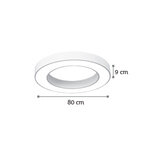 InLight Κρεμαστό φωτιστικό LED 50W 4000K σε λευκή απόχρωση D:80cm (6171-80-WH) - Image 6