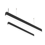 InLight Κρεμαστό φωτιστικό LED 50W 4000K από αλουμίνιο σε μαύρη απόχρωση D:180cm (6172-180-BL)