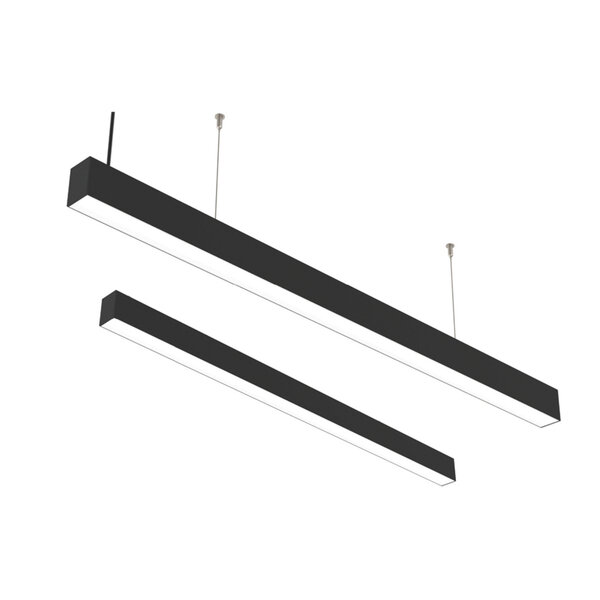 InLight Κρεμαστό φωτιστικό LED 50W 4000K από αλουμίνιο σε μαύρη απόχρωση D:180cm (6172-180-BL)