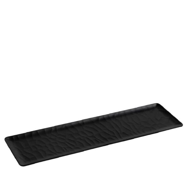 BLACK ΔΙΣΚΟΣ ΜΠΟΥΦΕ GN2/4 53Χ16,2ΕΚ WAVY MATTE ΜΕΛΑΜΙΝΗΣ