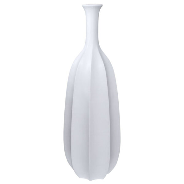 FIBERGLASS ΒΑΖΟ ΛΕΥΚΟ ΠΑΓΟΥ / ΚΑΘΕΤΕΣ ΠΤΥΧΕΣ - Φ42x120cm 1/KIB