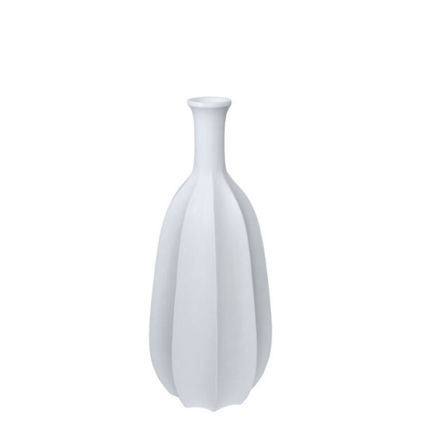 FIBERGLASS ΒΑΖΟ ΛΕΥΚΟ ΠΑΓΟΥ / ΚΑΘΕΤΕΣ ΠΤΥΧΕΣ - Φ30x80cm 1/KIB