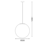 HANG LIGHT PMM Φ250 PMM GOLDEN - Image 2