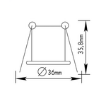 ΣΠΟΤ ΧΩΝΕΥΤΟ BS3153N G4 ΧΡΥΣΟ ΜΑΤ - Image 2