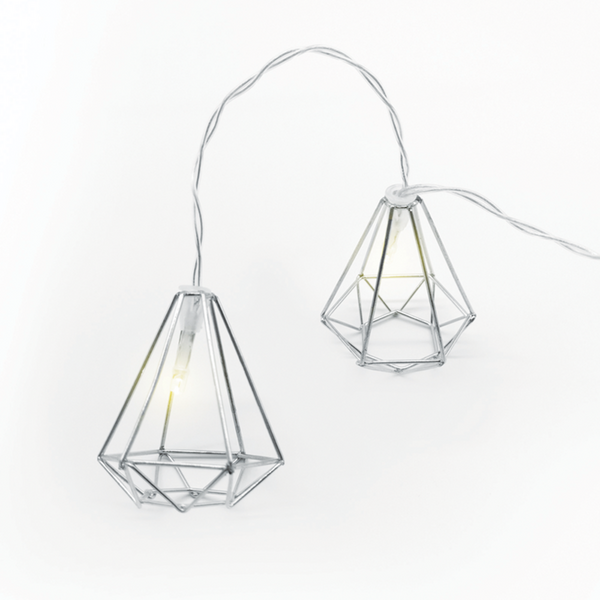 "METAL DIAMOND" 10LED ΛΑΜΠΑΚ ΣΕΙΡΑ ΜΠΑΤΑΡ.(3xAA)& ΧΡΟΝΟΔΙΑΚ (6ΟΝ/18OFF) ΘΕΡΜΟ ΛΕΥΚΟ ΑΣΗΜΙ ΜΕΤΑΛΛ