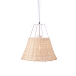 NETTO ΚΡΕΜΑΣΤΟ Φ/Σ 1ΧΕ27 ΡΑΤΑΝ+ΛΕΥΚΟ ΜΕΤΑΛΛΟ D30XH120CM ZORBAS