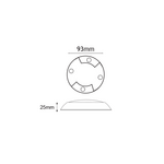 ΚΑΛΥΜΜΑ ΠΛΑΚΕΤΑΣ LED ΜΕ 2 ΤΡΥΠΕΣ  ΓΚΡΙ - Image 2