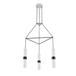 NETTO ΚΡΕΜΑΣΤΟ Φ/Σ 3XGU10 ΛΕΥΚΟ ΜΕΤΑΛΛΙΚΟ 56X49XH150CM DA VINCI