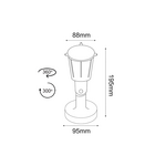 LED PP GREY SPOT LIGHT230V IP54 6W 6000K 500Lm SMD120°Ra80 - Image 2