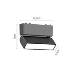InLight Φωτιστικό LED 5W 3CCT για Ultra-Thin μαγνητική ράγα σε λευκή απόχρωση (by tuya and zigbee) D:12,8cmX8cm (T04905-WH) - Image 4