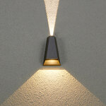 LED COB WALL LUMINAIRE 6W 425LM  30° AND 120°  230VAC 3.000K DARK GREY CRI80 IP54 30.000HRS - Image 2